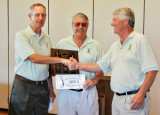 Left, Bob Shumate, Dave Reilly and Desert Duffer President Frank Hewitt