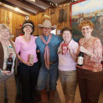 Cowboy and some of the ladies get ready to do some wine tasting at the Triangle T Guest Ranch