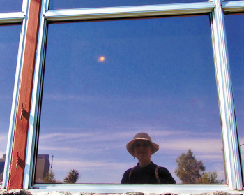 Third Place: Helen Phillips - Window Reflected Self-Portrait