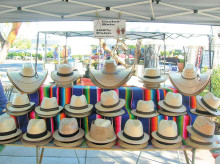 Palm straw cowboy hats and pachuco 50s style fedoras