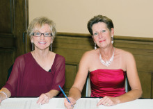 Pictured left to right are Food and Beverage Chair Mary Lou Johnson and Membership Chair Justine Lewis.