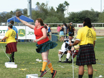 Lots of folks enjoyed the games at the Tucson Celtic Festival (photo taken by Pete Murphy).