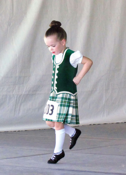 This little Irish dancer shows her moves (photo taken by Helen Phillips).