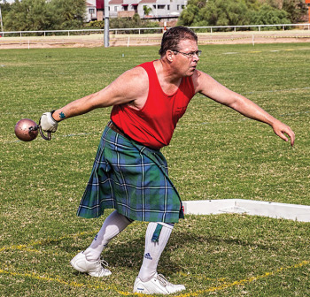 A variety of games were played at the Tucson Celtic Festival (photo taken by Jim Burkstrand).