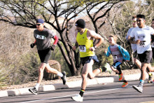 Runners of all ages round the loop at the 2015 Quail Creek Sports Run (courtesy of photographer Al Miller).