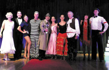 Dancing with the QC Stars competitors with their Utah Ballroom Dance Company partners, left to right: Debbie Huber, Joel Jaress, Miguel Venegas, Jim Nichols and Judy Hays. Congrats to all!