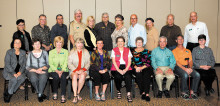 2014/2015 Quail Creek Seminar Class, seated left to right: Diana Schwartz, Gail Scheibner, Margot Elsner, Suzan Bryceland, Patty Hall, Joyce Shumate, Yvonne La Brec, Steve Piepmeier, David Elsner, Diana Diou and standing: Lee Asbell, Jim Asbell, Ron Woelfel, Jeff Webber, Jennifer Doyle, POA Board Leader Gil Lusk, Vicki Sullivan, John O’Rourke, Dusty Friedman, Jeff Krueger and Rich Diou. Class members not pictured are Jim Avent, Peg Avent, Mike Laux and Deborah O’Rourke. Photo by Ken Haley