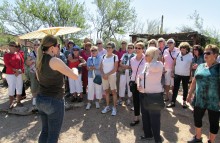 Ladies learn about artist Ted DeGrazia.