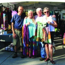 Left to right: Paul Regoort, Ellen Regoort, Ron Sullivan and Vicki Sullivan (St. Phillips Farmers’ Market)