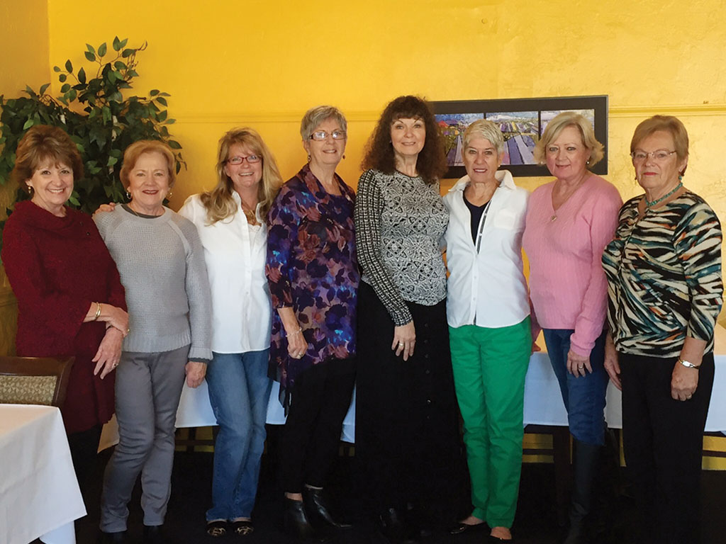 Left to right: Patty Forbes, Carol Galloway, Angie Werner, Kathy Kimbrell, Marsha Royer, Valerie Green, Barb Dawes and Marcia Sherburne