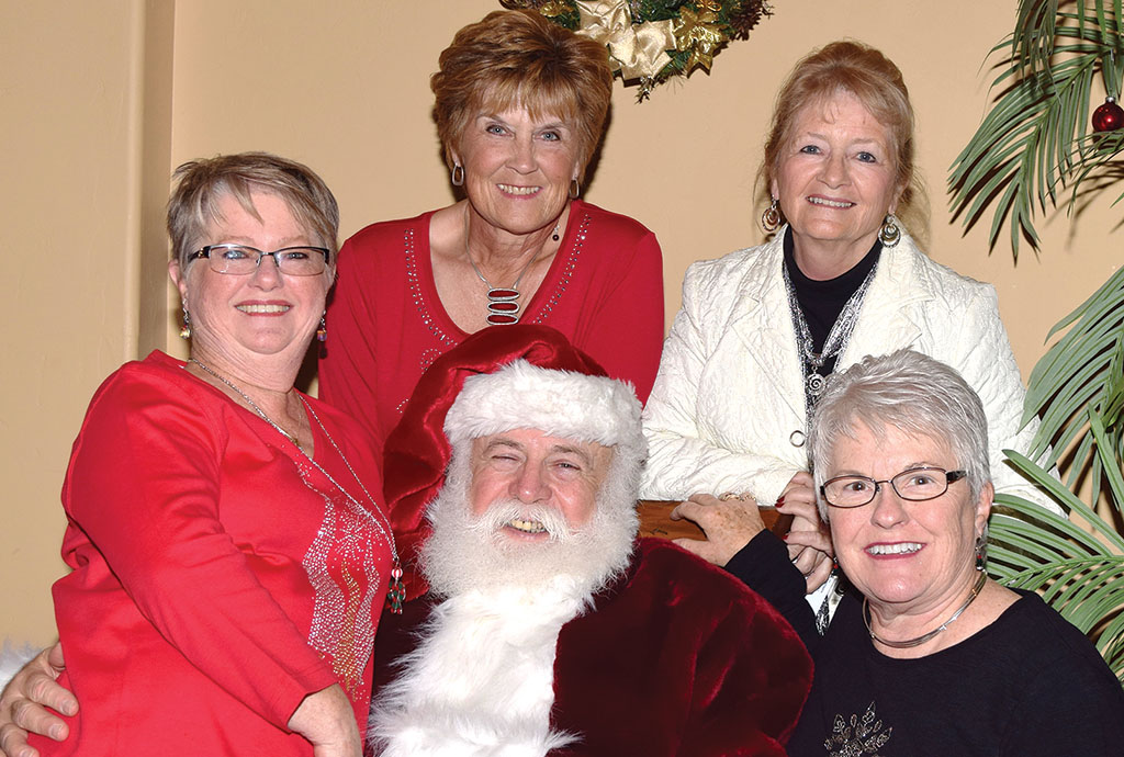 Santa Eric Caldwell was a big hit with all the ladies at the luncheon. Photos by Eileen Sykora