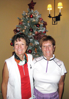 Flight 1 first place winners: Nancy Quesenberry and Mary Campbell-Jones
