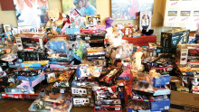 Just some of the toys residents contributed helped make a more joyous holiday for local needy children; photo by Peggy McGee