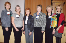 2016 TWOQC Board members (left to right): Diane Quinn, Patti Giannasi, Peggy McGee, Carol Mutter, Nancy Wilson and Janice Pell; missing, Sue Ann Obremski