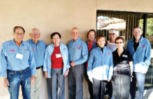 Quail Creek residents who volunteer their time at the AARP sites include: front row (from left) Gail Garrison and Peggy McGee; back row Al Miller, Craig Parsons, Lori Whitman, John Kozma, Diana Averill, Anne Benton and Tom Schlitt. The photo was taken by Jeff Smith.