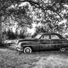 Joan Muckley‘s first place photo, Old Texas Packard