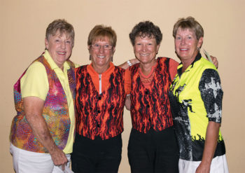 Overall Low Gross and Low Net winners: Alberta Teale, Mary Campbell-Jones, Nancy Quesenberry and Justine Lewis