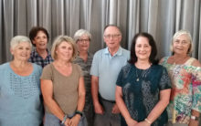 Quail Creek residents singing are, back row: Dodie Prescott, Marilyn Schum, Gary LaBarre, Judy Rooney; front: Betty Atwater, Kathe Alves, Linda Pandolfi; not pictured, Robert Lewis.