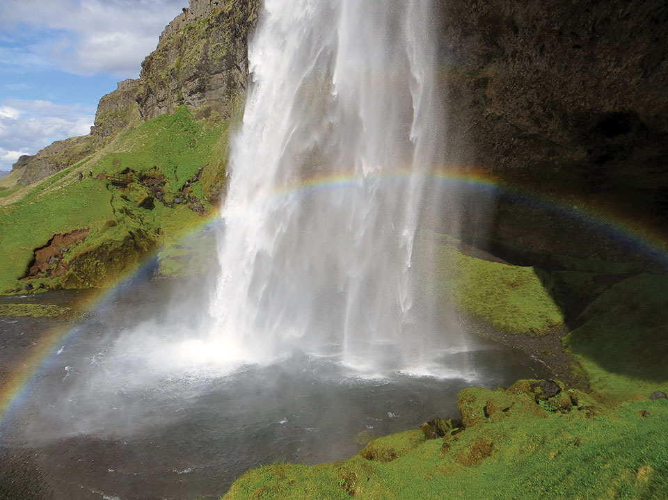 Lois Haglund’s second-place photo, Iceland Rainbow