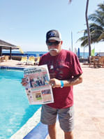 Caribbean breezes and fun at the Royal Decameron Club were highlights of Mike Miles and Barb Eberly's recent vacation.