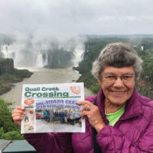 Resident Huberta Zander visited the Iguacu Falls in Brazil this July.