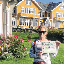 Quail Creek editor Linda Robson at the iconic Norweigan resort, Solstrand Hotel and Spa in Bergen.