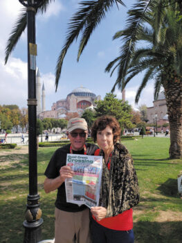And, the question is: "Which continent were Dave and Linda Carver visiting while in Istanbul, Turkey with their Crossing?"