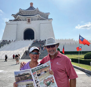 Chris and Gary Moravchik visiting Chiang Kai-Shek Memorial Hall – Taiwan.