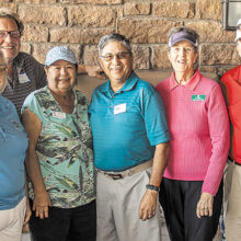 Left to right: Sylvia Butler, Grady Miller, Gloria Contreras, Tom Contreras, Carol Sheppard, and Bill Sheppard.