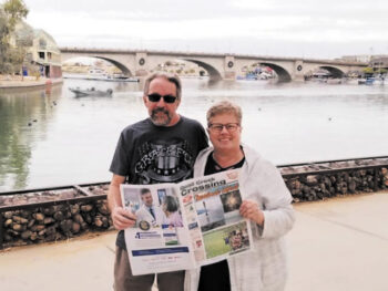 Randy and Mary Vols visit the London Bridge in Lake Havasu City, AZ.