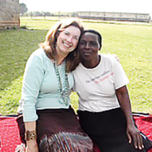 Janet with one of her Ugandan “sisters”