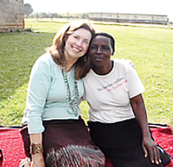 Janet with one of her Ugandan “sisters”