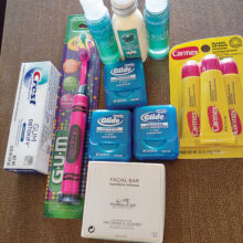 Hygiene products for homeless and hospitalized veterans.