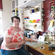 Terrie O’Dierno created almost 100 cards that were delivered to the various care facilities in Green Valley.
