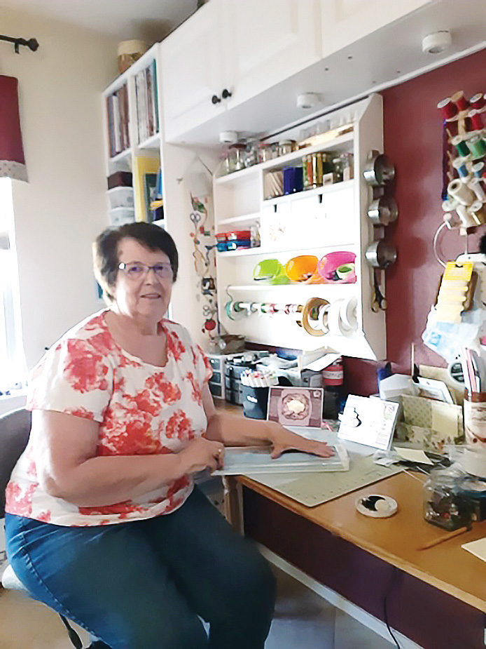 Terrie O’Dierno created almost 100 cards that were delivered to the various care facilities in Green Valley.
