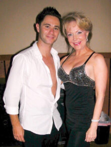 Kathi, pictured with Sasha Farber from Dancing with the Stars.