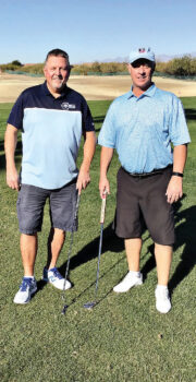 The winners of the recent QCMGA's annual Club Championship were Sean Comfort (left) and Robin Barnes (right). The three-day tournament was a four-ball stroke play where the best net ball of either team member on a hole counted toward their final team score. Sean and Robin shot a three-day score of 200, which allowed them to finish first among 54 teams in the competition. Congratulations Sean and Robin!