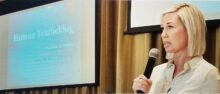 Featured speaker Natasha Herzig, owner of Tay’s BBQ Restaurant.
