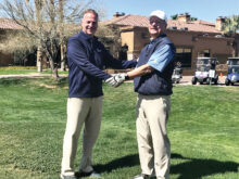 Golf Pro Joel Jaress and Ray Mang