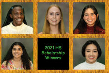 Top (left to right): Tori Ann Williams, Lily Riley, and Alexis Carron; bottom: Ayah Ghannam and Riley Williams