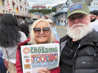 Daryl and Gere were in Ketchikan, Alaska. The Crossing gets around!