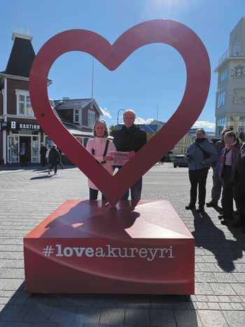 Skip and Perri Jones in Iceland.