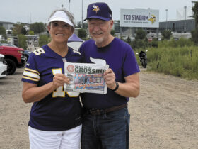 Bill and Jean Becken at the Minnesota Vikings Training Camp.